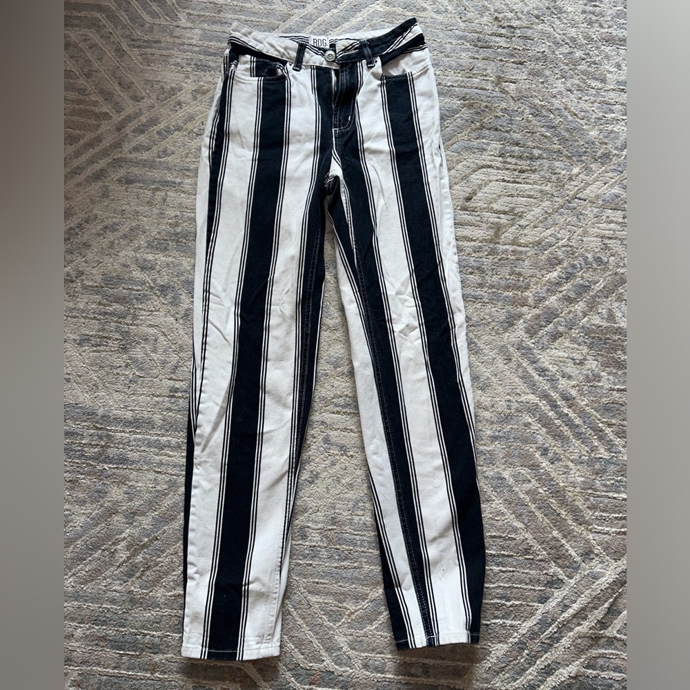Black and white BDG jeans